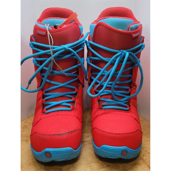 Burton Rampant Snowboard Boots Mens Red Blue Lace Up Freestyle Park Riding main image 11